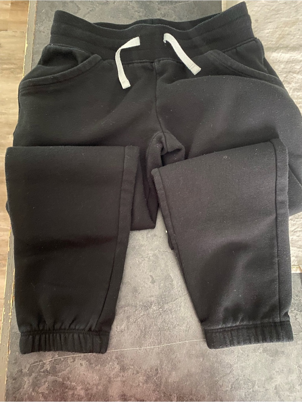 Cat & Jack Black Jogger Sweatpants with Drawstring